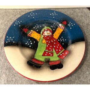 Christmas Tabletop Country  Snow Boy 2007 10.5" Plate    #2599